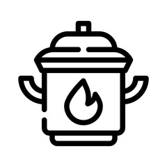 Cooking line icon