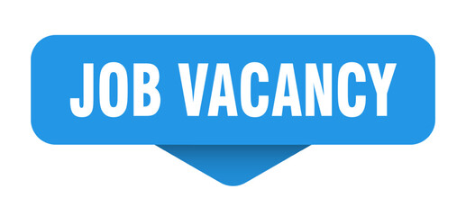 JOB VACANCY banner, button, sign on transparent background