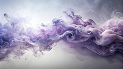 Fototapeta premium Abstract Swirling Purple Smoke With A Delicate Gradient, Creating An Enchanting Ethereal Atmosphere