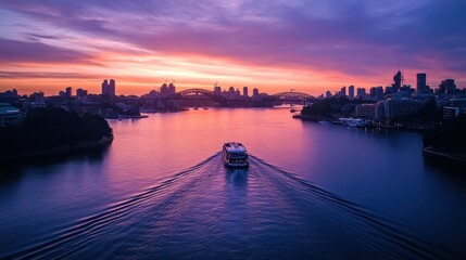 Fototapeta premium sydney harbour sunset cruise