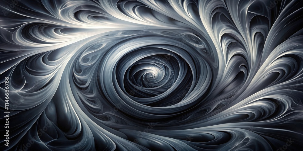 Fototapete abstract swirling patterns with a central vortex, creating a serene and intriguing design
