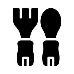 Spoon glyph icon