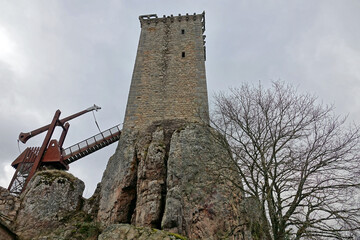 Site médiéval d'Apcher à Prunières en France
