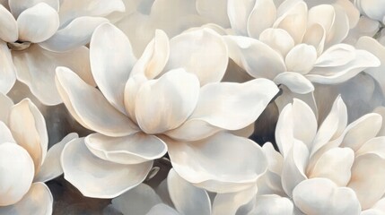 serene magnolia blooms