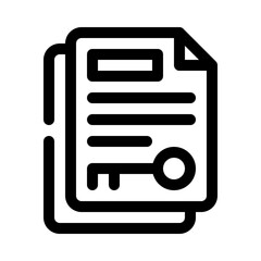 document keyword line icon