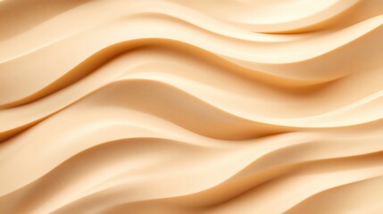 Obraz premium Elegant wave patterns in soft cream color for abstract design and creative projects.