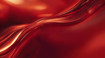 A smooth, flowing texture in vibrant red hues, creating a sense of depth and movement.