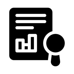 research glyph icon