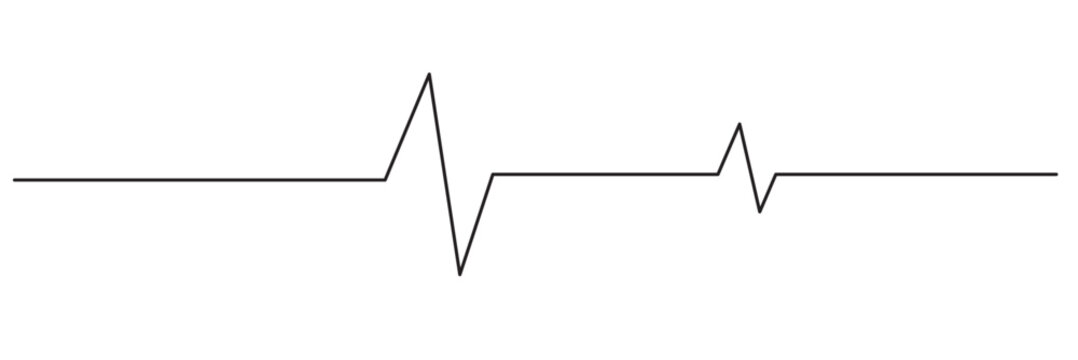 Life line icon vector. Heartbeat line icon. Medetsina sign. Cardiogram line icon, sign. Heart pulse silhouette, icon, symbol. Vector illustration.