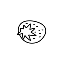 strawberry fruit outline