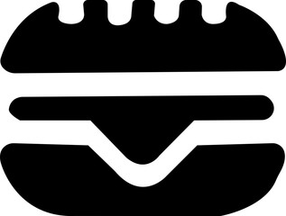 Black bread icon, wheat, food, baker