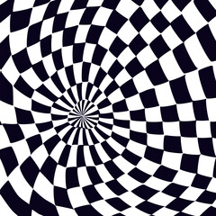 Psychedelic checkerboard pattern