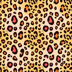 Fototapeta premium Vibrant Leopard Print: Seamless Pattern Design 