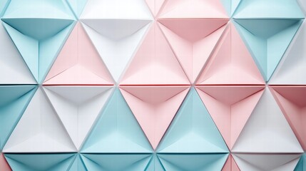 Obraz premium pastel triangle geometric pattern background