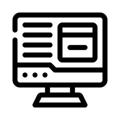 Fototapeta premium Online line icon