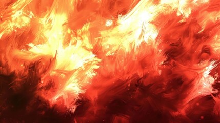 Fototapeta premium Abstract fiery texture with vibrant reds and oranges, evoking energy and intensity.