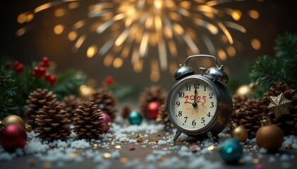 Home festivities for new year's countdown