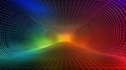 abstract background in the form of a rainbow grid