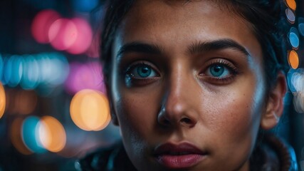 Beautiful young woman portrait