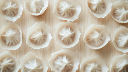 Dumplings under studio light