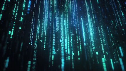 digital rain abstract background