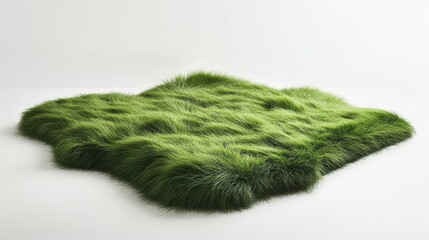 Lush Green Carpet of Grass in Vibrant Texture