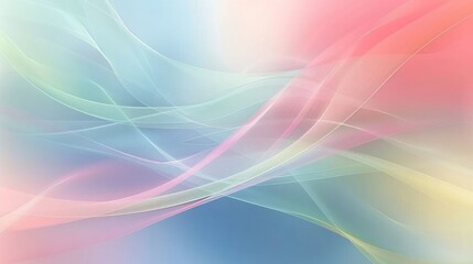 Obraz premium Abstract waves of soft colors creating a calming and artistic background.