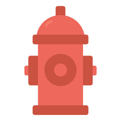 fire hydrant flat illustration