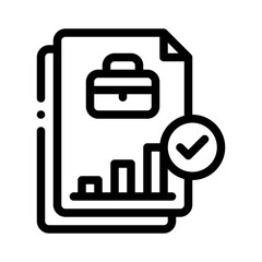 career growth line icon