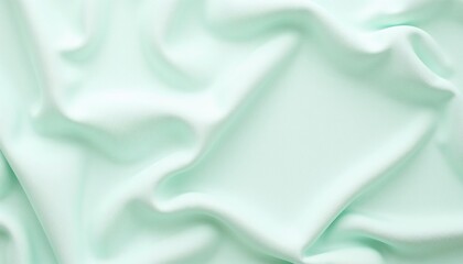 Obraz premium Luxurious Silk Fabric Texture in Pale Green with Gentle Folds
