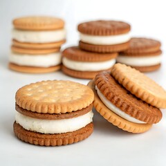 cookies on a white background