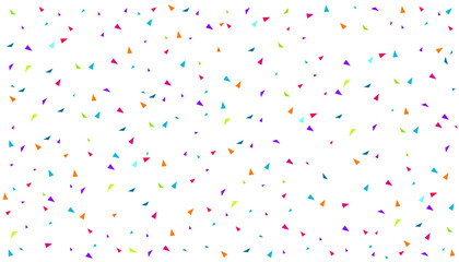 Falling glowing colorful confetti, decoration for carnival, fiesta, birthday party.