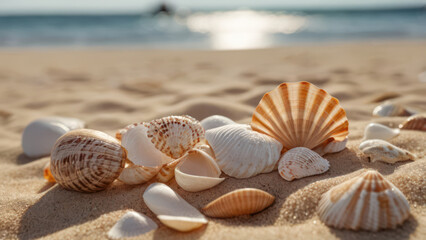 shells on the beach