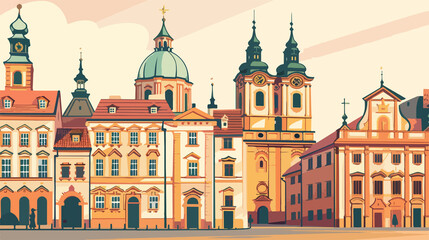 Majestic Church of Saint Nicholas and Historic Gromling Palace in Les