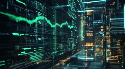 Digital background for Cryptocurrency, blockchain technologies.