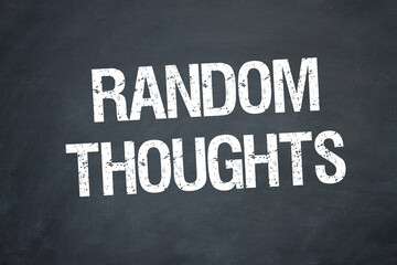 Fototapeta premium random thoughts 