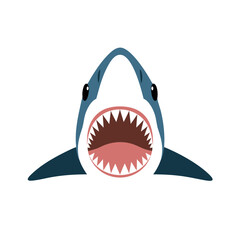  Ferocious Shark Face Vector Design for Ocean Themed Illustrations and Education