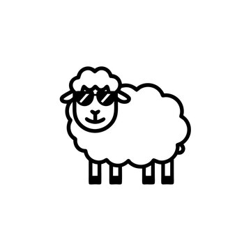 recommend clip art:  Cool Sheep with Sunglasses Vector Illustration for Fun and Creative Designs