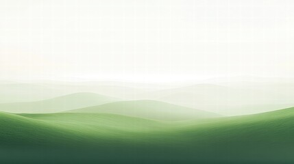Obraz premium serene green rolling hills landscape