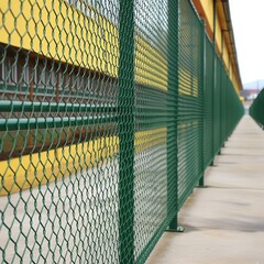 grating wire industrial fence panels, pvc metal fence panel