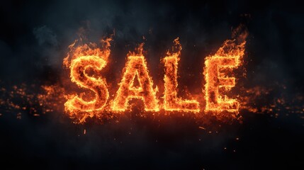 Text effect for sale event promotion poster design.