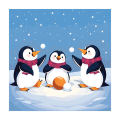 Winter wonder concept vector illustration