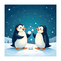 Winter wonder concept vector illustration