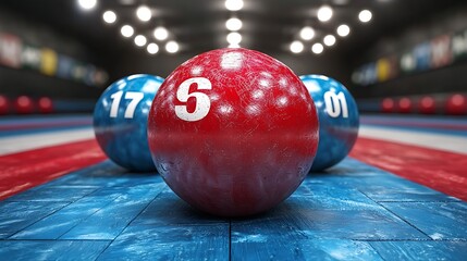 Bowling game indoor arena