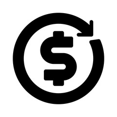 dollar glyph icon