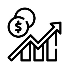 Growth Arrow line icon