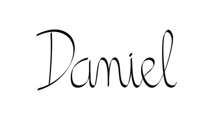 Black handwritten male name 