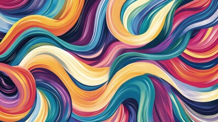 Obraz premium colorful abstract swirling paint texture background