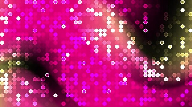 Abstract Pink and Gold Circle Light Pattern Background
