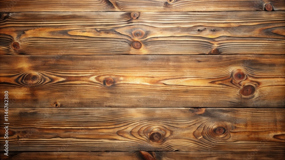 Aufkleber rustic brown wooden planks background texture for design projects